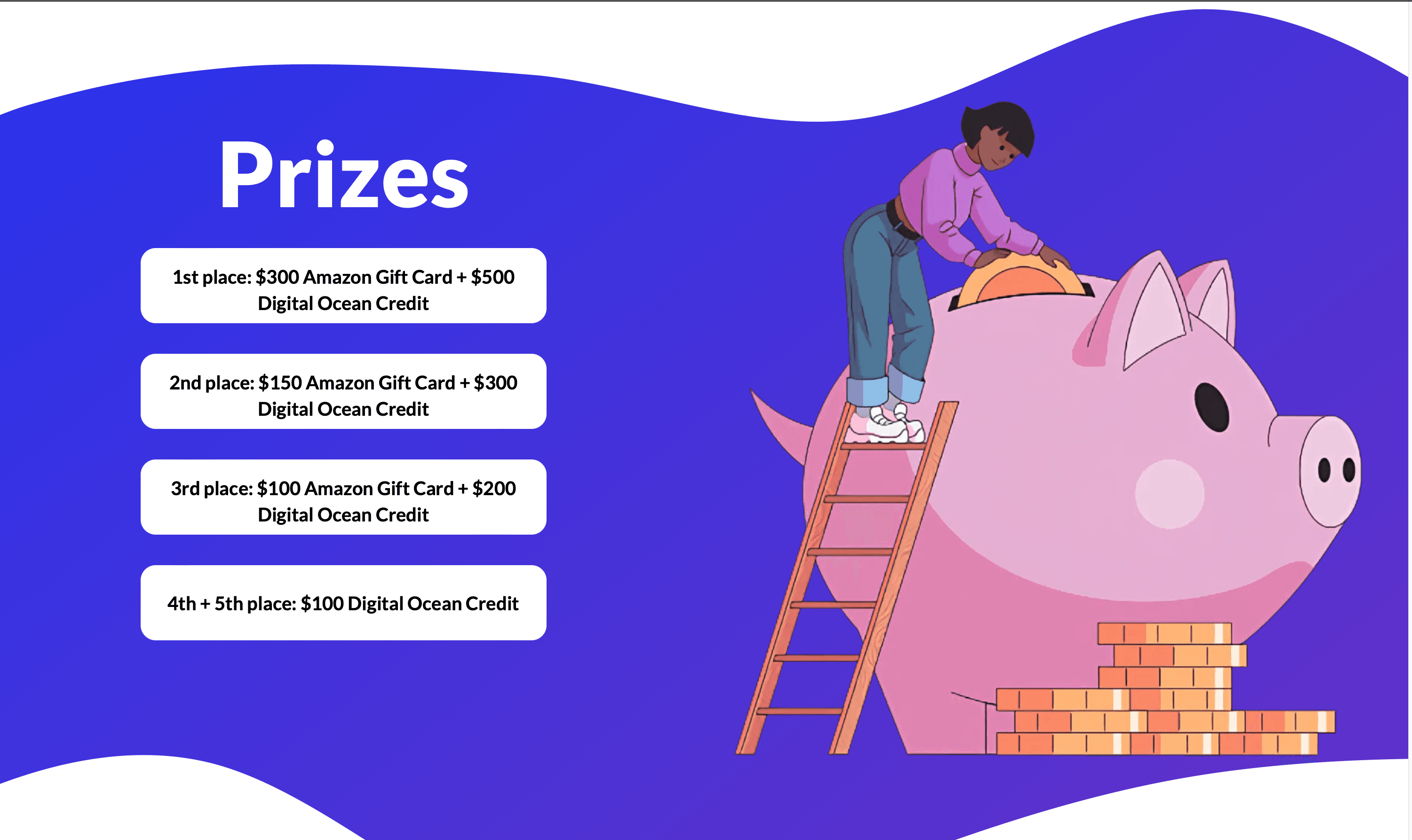 The prizes section of trivalleyhacks.org